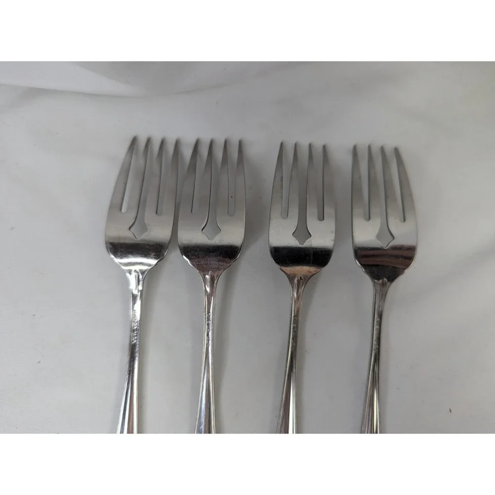 Oneida Gala‎ Impulse Salad Forks Lot of 4